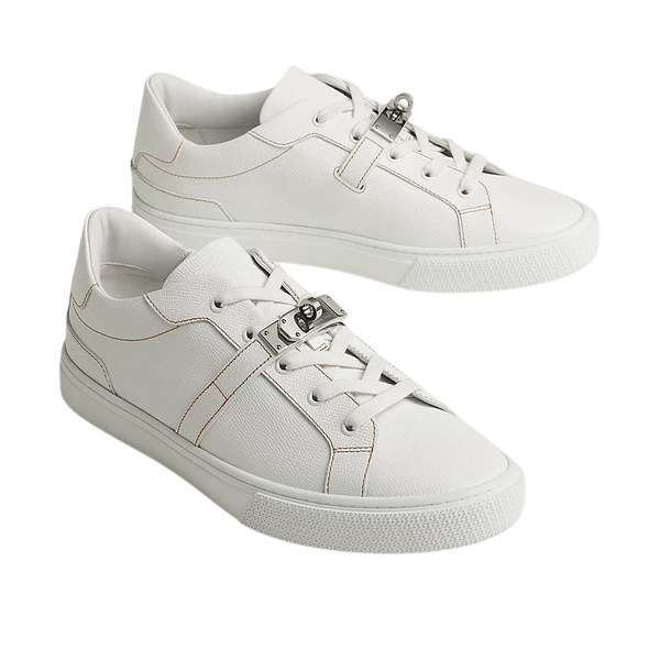 Hermès Day Sneaker White & Brown