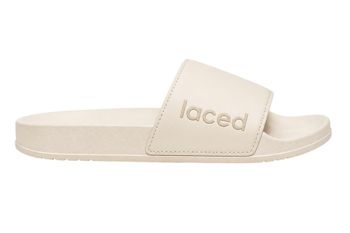 Laced Slide Beige