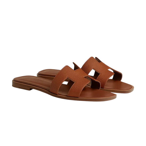 Hermès Oran Sandal Dark Brown