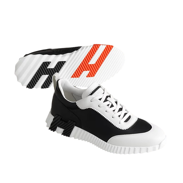 Hermès Bouncing Sneaker Black White & Orange