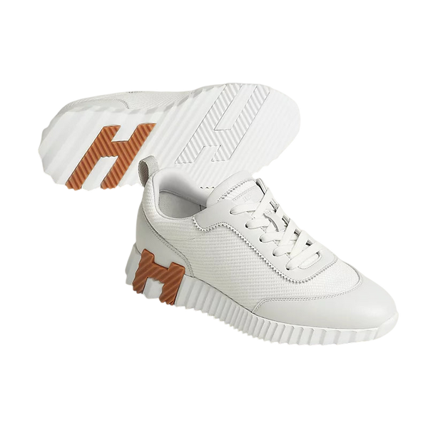 Hermès Womens Bouncing Sneaker White & Brown