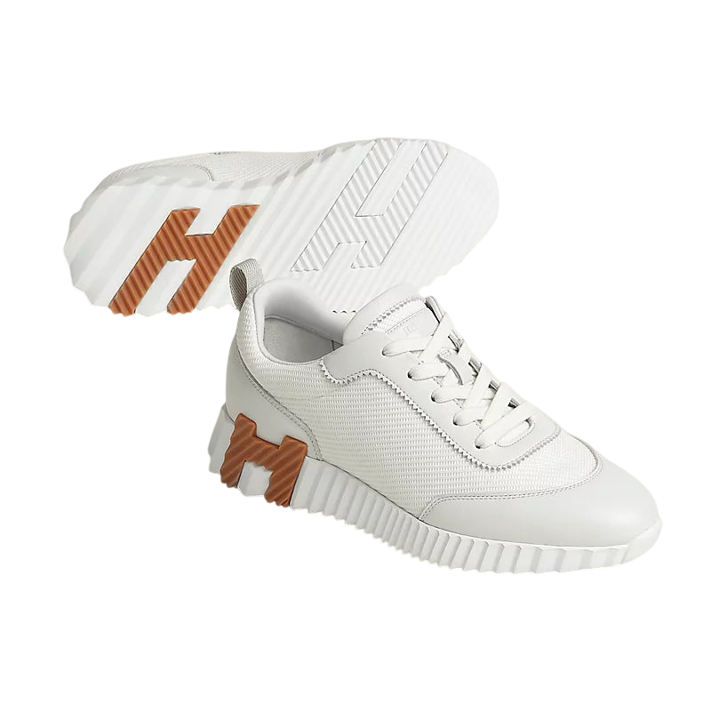 Hermès Womens Bouncing Sneaker White & Brown