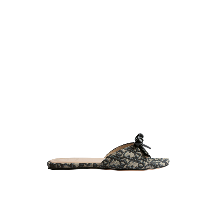 Dior Bow Slide Black & Beige