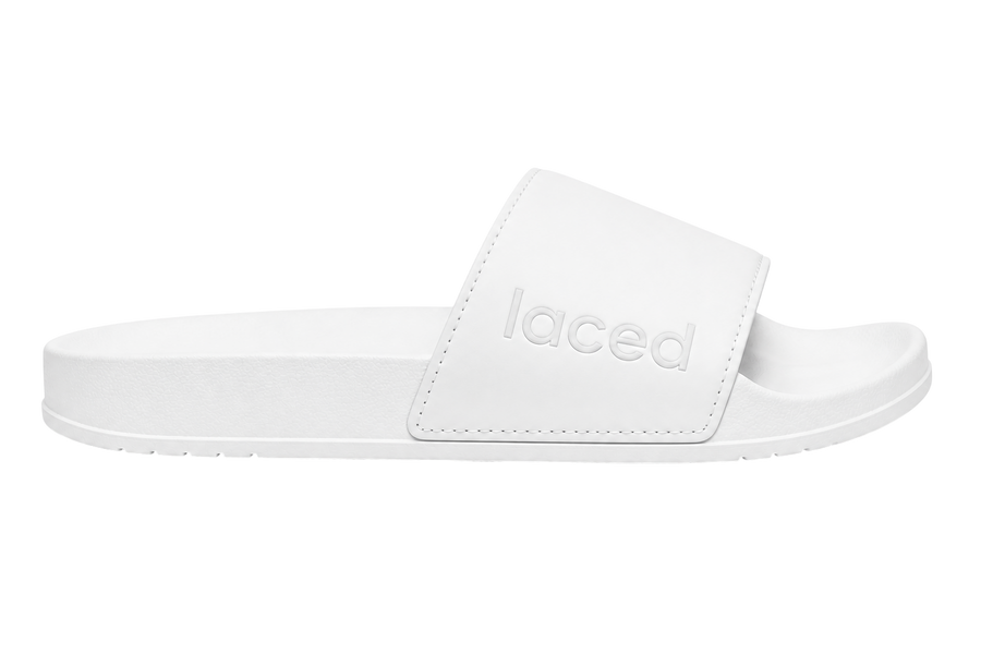 Laced Slide White