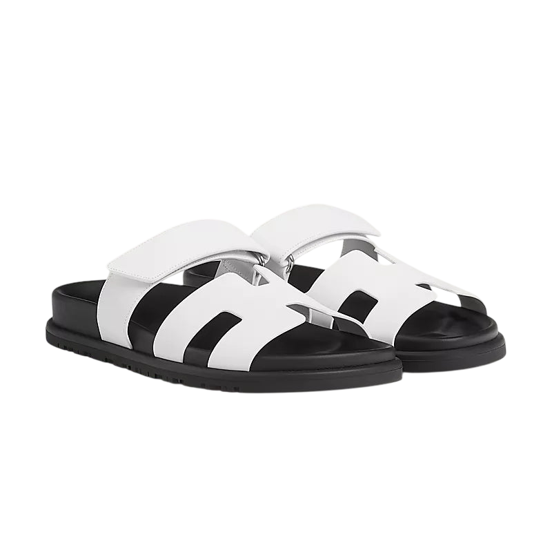 Hermès Womens Chypre Sandal White