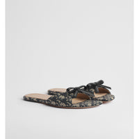 Dior Bow Slide Black & Beige