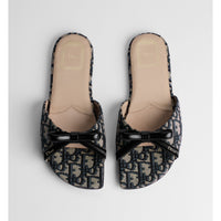 Dior Bow Slide Black & Beige