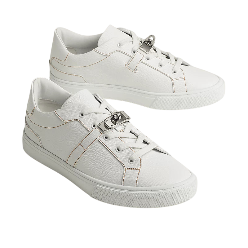 Hermès Day Sneaker White & Brown