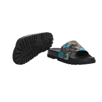 Gucci Lug Sole Slide Blue