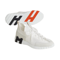 Hermes Lift Slip-on Sneaker White & Orange