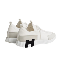 Hermes Lift Slip-on Sneaker White & Black