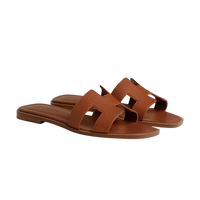 Hermès Oran Sandal Dark Brown