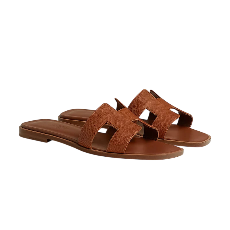 Hermès Oran Sandal Dark Brown