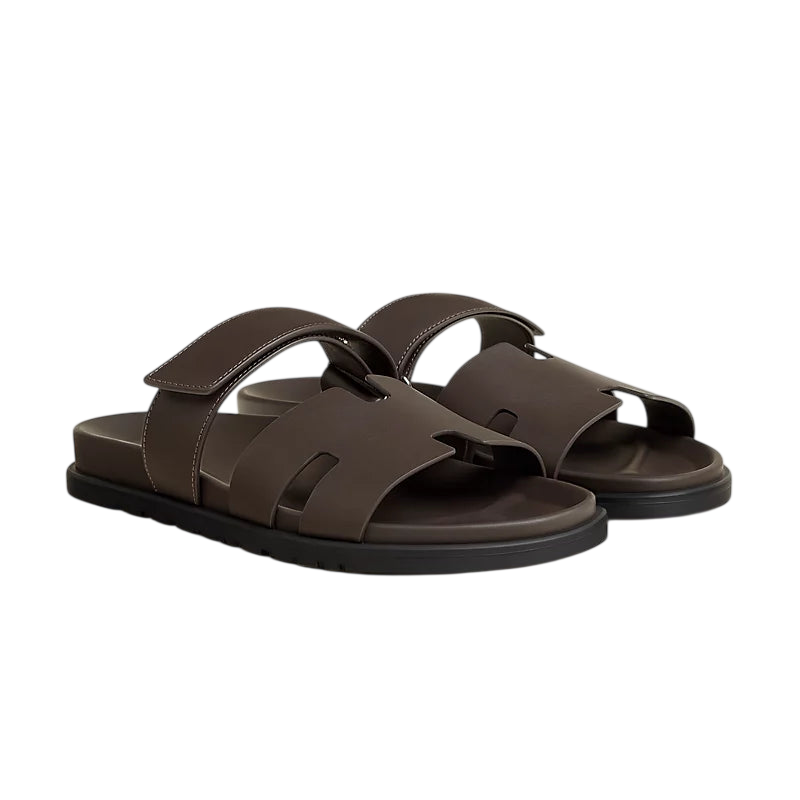 Hermes Chypre Sandal Dark Brown