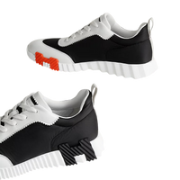 Hermès Bouncing Sneaker Black White & Orange