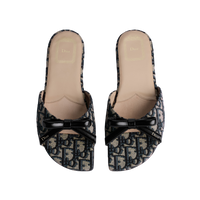 Dior Bow Slide Black & Beige