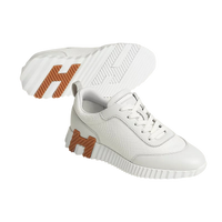 Hermès Womens Bouncing Sneaker White & Brown
