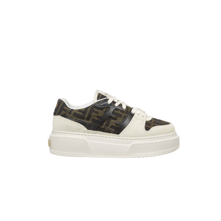 Fendi Women's Match Sneaker Brown