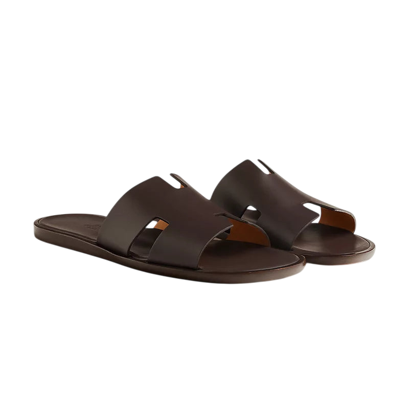 Hermès Izmir Sandal Dark Brown