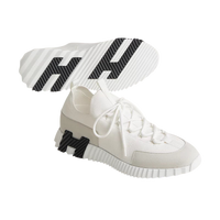 Hermes Lift Slip-on Sneaker White & Black
