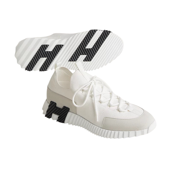 Hermes Lift Slip-on Sneaker White & Black