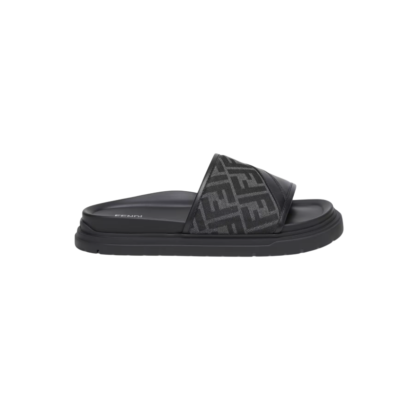 Fendi Diagonal Slide Black