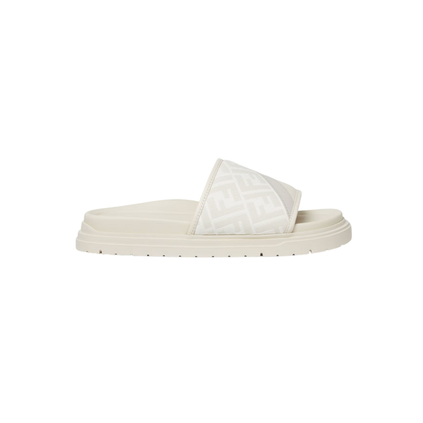 Fendi Diagonal Slide White