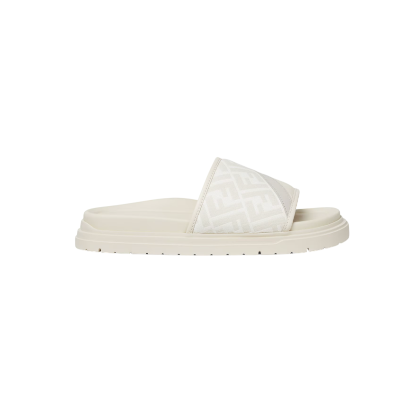 Fendi Diagonal Slide White