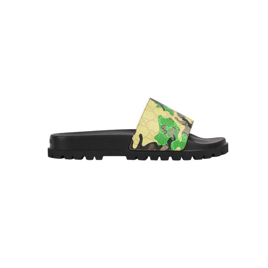 Gucci Lug Sole Slide Green