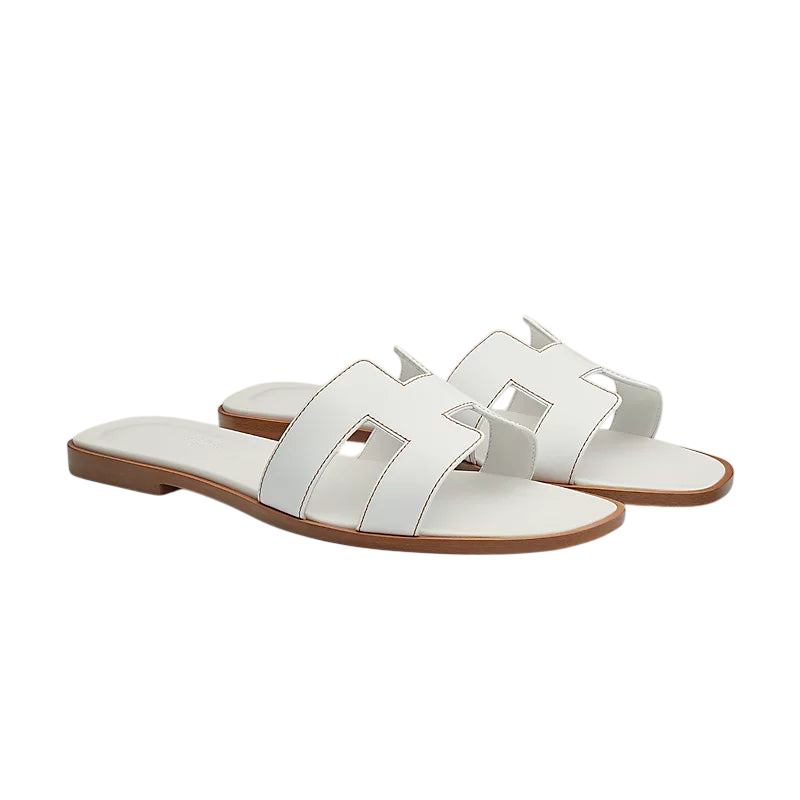Hermès Oran Sandal White
