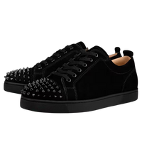 Christian Louboutin Louis Junior Spikes Black