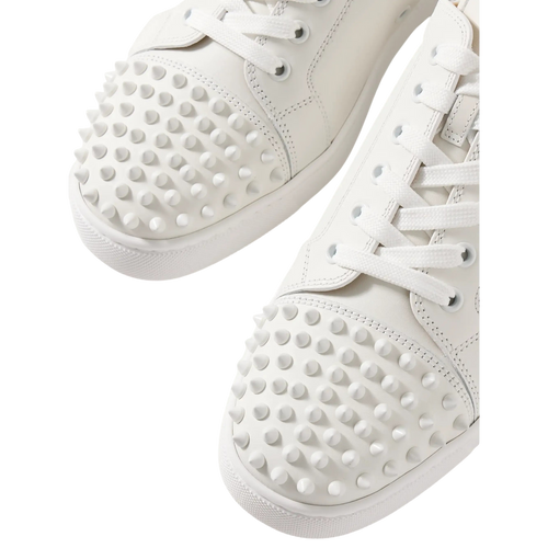Christian Louboutin Louis Junior Spikes White