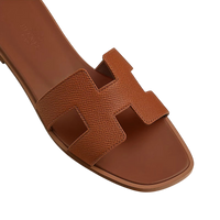 Hermès Oran Sandal Dark Brown