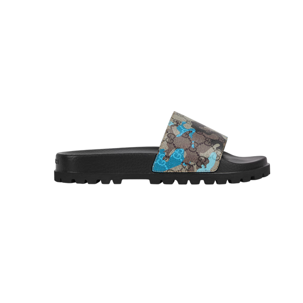 Gucci Lug Sole Slide Blue